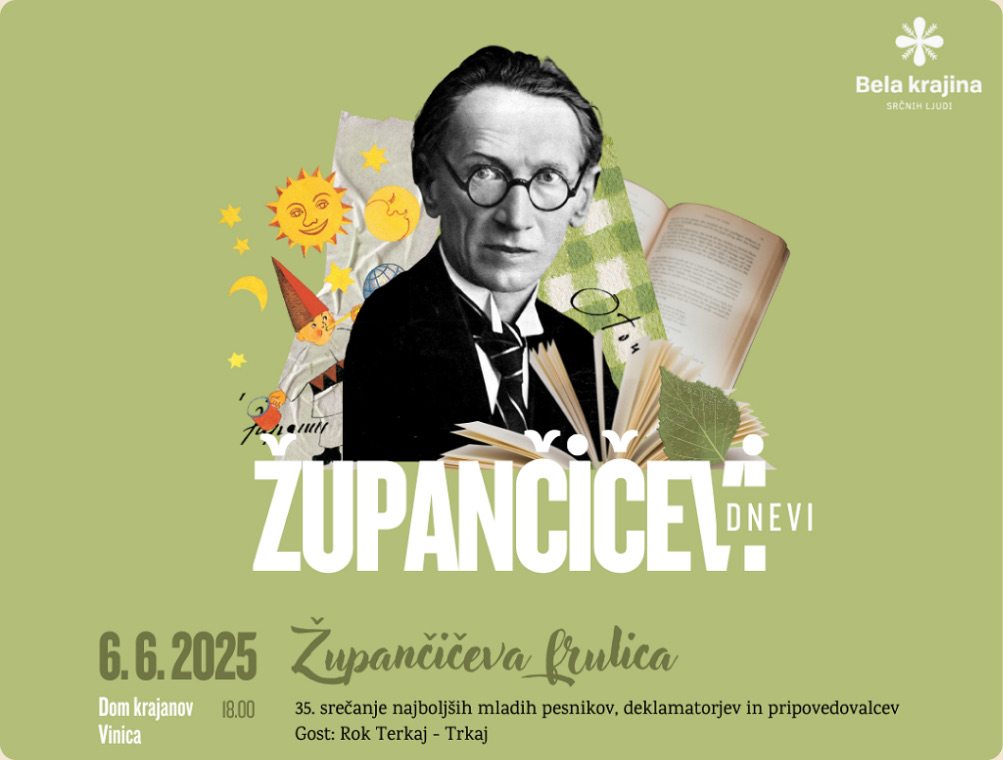 Plakat Župančičevi dnevi z ilustracijo Otona Župančiča